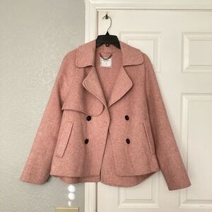 NEW Lowest 80% Wool Belle & Bloom Coat Blush